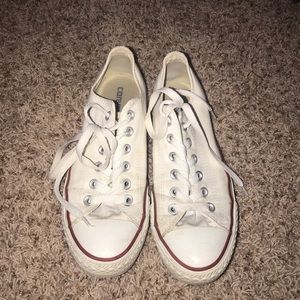 White low top converse